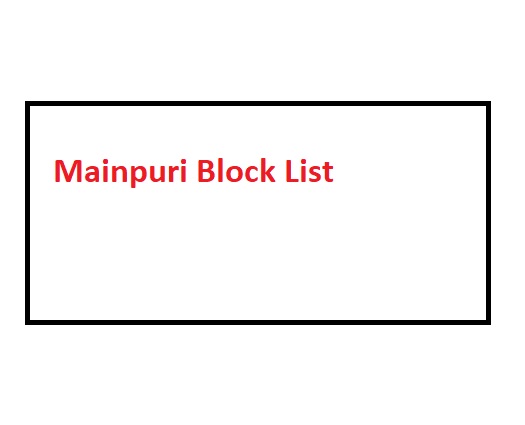 Mainpuri Block List