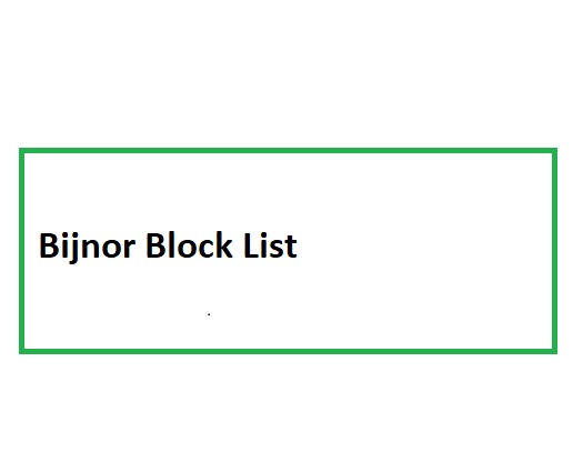 Bijnor Block List