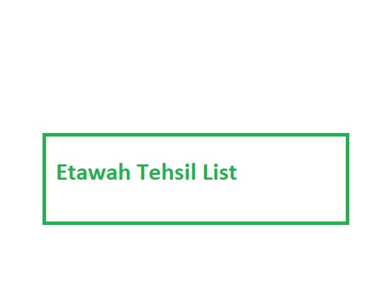 Etawah Tehsil List