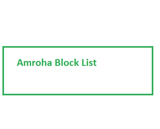 Amroha Block List