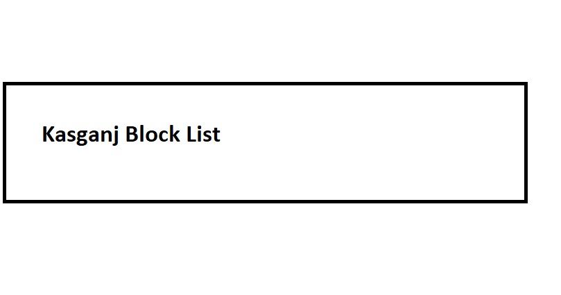 Kasganj Block List